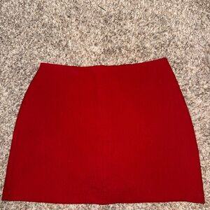 Abercrombie & Fitch Red Mini Skirt